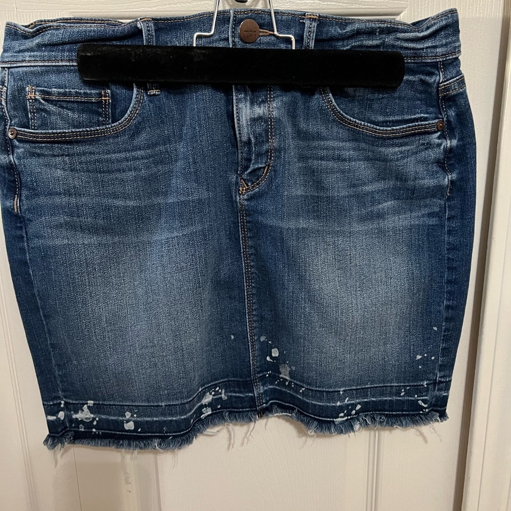 Loft destroyed mini skirt